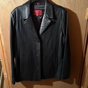 Sophisticated Black Leather Jacket